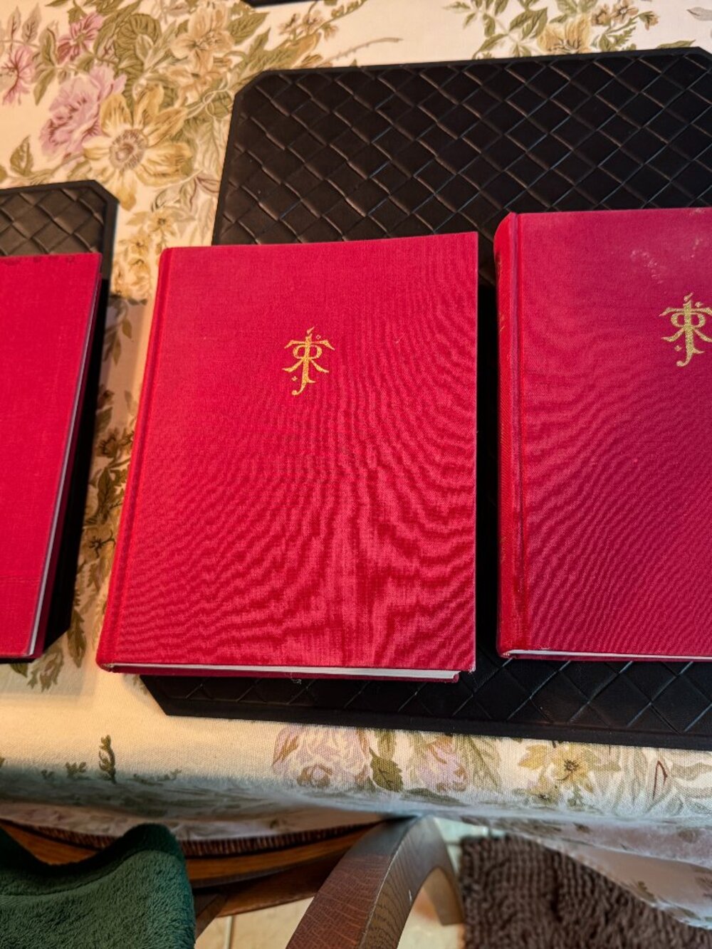 J R R Tolkien Trilogy Lord of the Rings Hardcover 3 Books Houghton Mifflin Co